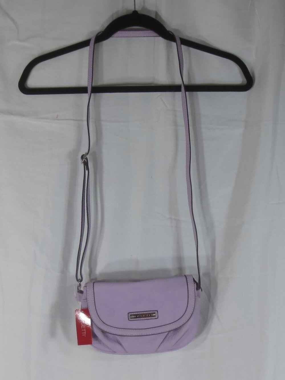 NEW Rosetti Bag Lavender Faux Leather Adj Crossbody Organizer Multi Pocket Purse